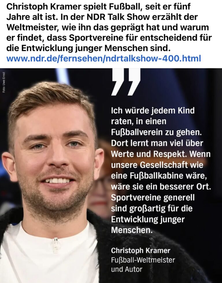 Read more about the article A labdarúgó világbajnokság győztese és író, Christoph Kramer