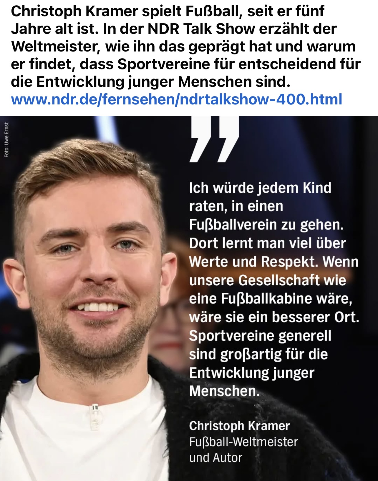 You are currently viewing A labdarúgó világbajnokság győztese és író, Christoph Kramer